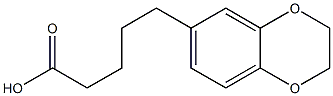 5-(2,3-dihydro-1,4-benzodioxin-6-yl)pentanoic acid Struktur