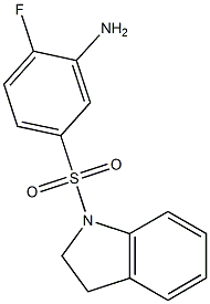 5-(2,3-dihydro-1H-indole-1-sulfonyl)-2-fluoroaniline Struktur