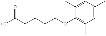 5-(2,4,6-trimethylphenoxy)pentanoic acid Struktur