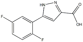 5-(2,5-difluorophenyl)-1H-pyrazole-3-carboxylic acid Struktur