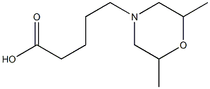 5-(2,6-dimethylmorpholin-4-yl)pentanoic acid Struktur