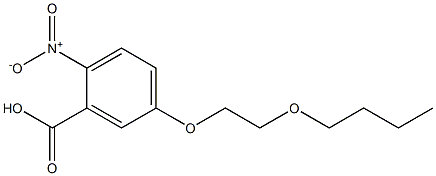 5-(2-butoxyethoxy)-2-nitrobenzoic acid Struktur