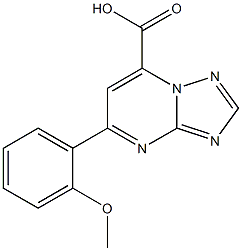 5-(2-methoxyphenyl)-[1,2,4]triazolo[1,5-a]pyrimidine-7-carboxylic acid Struktur