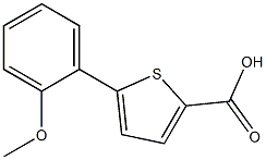 5-(2-methoxyphenyl)thiophene-2-carboxylic acid Struktur