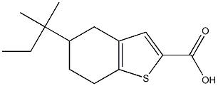 5-(2-methylbutan-2-yl)-4,5,6,7-tetrahydro-1-benzothiophene-2-carboxylic acid Struktur