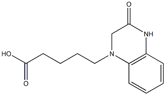 5-(3-oxo-1,2,3,4-tetrahydroquinoxalin-1-yl)pentanoic acid Struktur