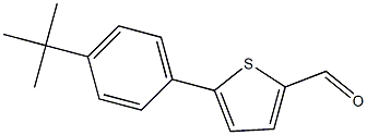 5-(4-tert-butylphenyl)thiophene-2-carbaldehyde Struktur