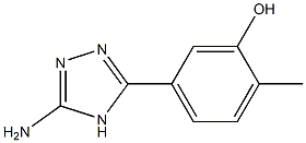 5-(5-amino-4H-1,2,4-triazol-3-yl)-2-methylphenol Struktur