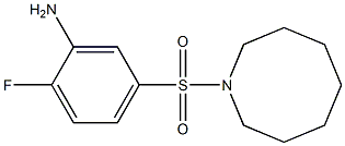 5-(azocane-1-sulfonyl)-2-fluoroaniline Struktur