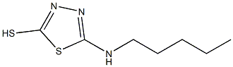 5-(pentylamino)-1,3,4-thiadiazole-2-thiol Struktur