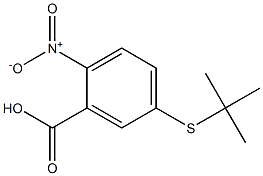 5-(tert-butylsulfanyl)-2-nitrobenzoic acid Struktur