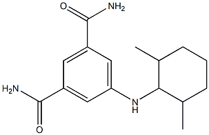 5-[(2,6-dimethylcyclohexyl)amino]benzene-1,3-dicarboxamide Struktur