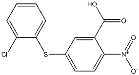 5-[(2-chlorophenyl)sulfanyl]-2-nitrobenzoic acid Struktur