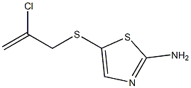 5-[(2-chloroprop-2-enyl)thio]-1,3-thiazol-2-amine Struktur