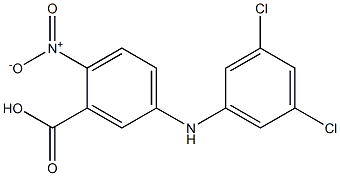 5-[(3,5-dichlorophenyl)amino]-2-nitrobenzoic acid Struktur