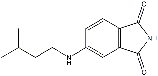 5-[(3-methylbutyl)amino]-2,3-dihydro-1H-isoindole-1,3-dione Struktur