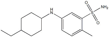 5-[(4-ethylcyclohexyl)amino]-2-methylbenzene-1-sulfonamide Struktur