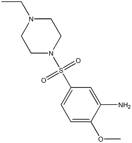 5-[(4-ethylpiperazine-1-)sulfonyl]-2-methoxyaniline Struktur