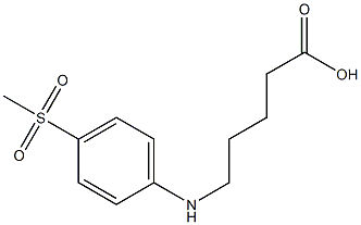 5-[(4-methanesulfonylphenyl)amino]pentanoic acid Struktur