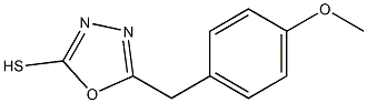 5-[(4-methoxyphenyl)methyl]-1,3,4-oxadiazole-2-thiol Struktur