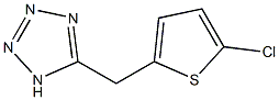 5-[(5-chlorothiophen-2-yl)methyl]-1H-1,2,3,4-tetrazole Struktur