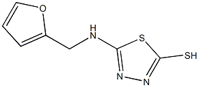 5-[(furan-2-ylmethyl)amino]-1,3,4-thiadiazole-2-thiol Struktur