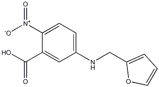 5-[(furan-2-ylmethyl)amino]-2-nitrobenzoic acid Struktur