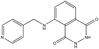 5-[(pyridin-4-ylmethyl)amino]-1,2,3,4-tetrahydrophthalazine-1,4-dione Struktur