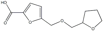 5-[(tetrahydrofuran-2-ylmethoxy)methyl]-2-furoic acid Struktur