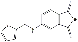 5-[(thiophen-2-ylmethyl)amino]-2,3-dihydro-1H-isoindole-1,3-dione Struktur