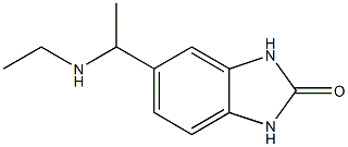 5-[1-(ethylamino)ethyl]-2,3-dihydro-1H-1,3-benzodiazol-2-one Struktur