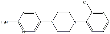 5-[4-(2-chlorophenyl)piperazin-1-yl]pyridin-2-amine Struktur