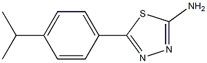 5-[4-(propan-2-yl)phenyl]-1,3,4-thiadiazol-2-amine Struktur