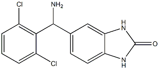 5-[amino(2,6-dichlorophenyl)methyl]-2,3-dihydro-1H-1,3-benzodiazol-2-one Struktur