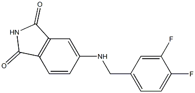 5-{[(3,4-difluorophenyl)methyl]amino}-2,3-dihydro-1H-isoindole-1,3-dione Struktur