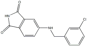 5-{[(3-chlorophenyl)methyl]amino}-2,3-dihydro-1H-isoindole-1,3-dione Struktur