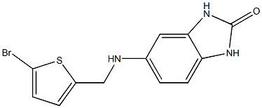 5-{[(5-bromothiophen-2-yl)methyl]amino}-2,3-dihydro-1H-1,3-benzodiazol-2-one Struktur