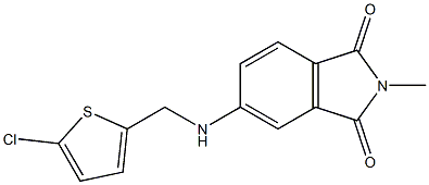 5-{[(5-chlorothiophen-2-yl)methyl]amino}-2-methyl-2,3-dihydro-1H-isoindole-1,3-dione Struktur