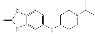 5-{[1-(propan-2-yl)piperidin-4-yl]amino}-2,3-dihydro-1H-1,3-benzodiazol-2-one Struktur