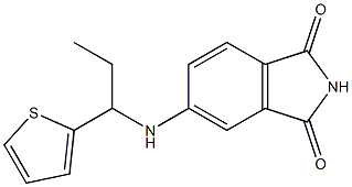 5-{[1-(thiophen-2-yl)propyl]amino}-2,3-dihydro-1H-isoindole-1,3-dione Struktur