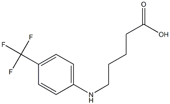 5-{[4-(trifluoromethyl)phenyl]amino}pentanoic acid Struktur