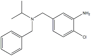 5-{[benzyl(propan-2-yl)amino]methyl}-2-chloroaniline Struktur