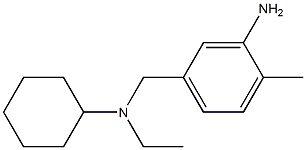 5-{[cyclohexyl(ethyl)amino]methyl}-2-methylaniline Struktur