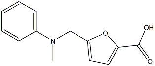 5-{[methyl(phenyl)amino]methyl}-2-furoic acid Struktur