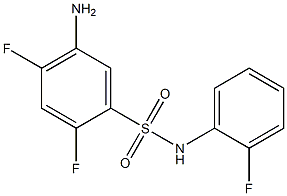 5-amino-2,4-difluoro-N-(2-fluorophenyl)benzene-1-sulfonamide Struktur