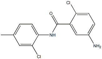 5-amino-2-chloro-N-(2-chloro-4-methylphenyl)benzamide Struktur