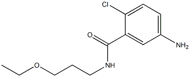 5-amino-2-chloro-N-(3-ethoxypropyl)benzamide Struktur