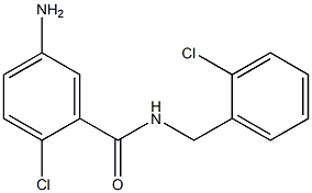 5-amino-2-chloro-N-[(2-chlorophenyl)methyl]benzamide Struktur