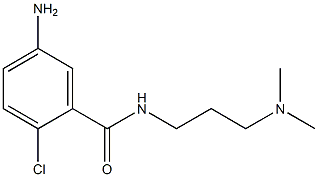 5-amino-2-chloro-N-[3-(dimethylamino)propyl]benzamide Struktur