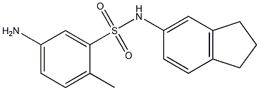 5-amino-N-(2,3-dihydro-1H-inden-5-yl)-2-methylbenzene-1-sulfonamide Struktur